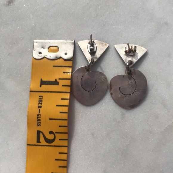 Vintage hand made drop earrings - Picture 4 of 5